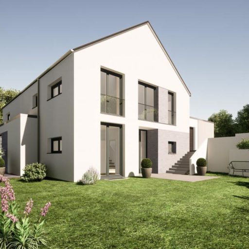 Modernes Einfamilienhaus mit Garten